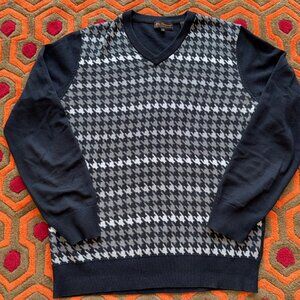 MAKE OFFER! Ben Sherman Houndstooth Pullover Sweater Men's Medium